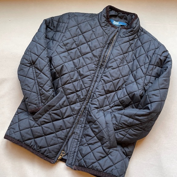 ⭐️unisex black Ralph Lauren quilted jacket size 5T Boy/Girl - Picture 1 of 8